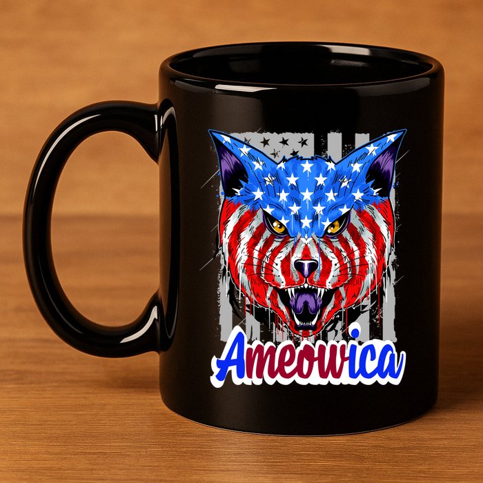 Ameowica 11oz C Handle Ceramic Mug