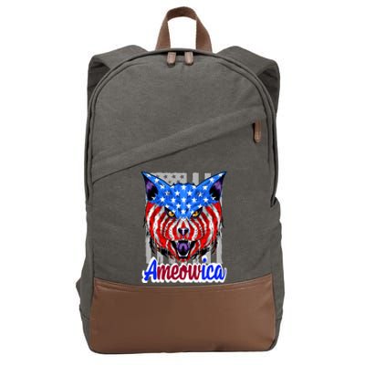 Ameowica Cotton Canvas Backpack