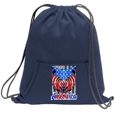 Ameowica Sweatshirt Cinch Pack Bag