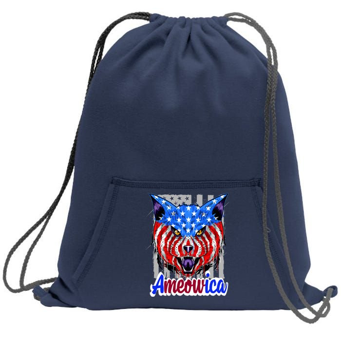 Ameowica Sweatshirt Cinch Pack Bag