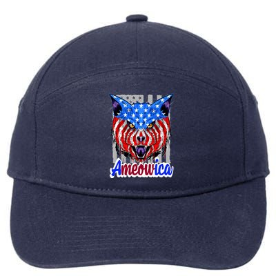 Ameowica 7-Panel Snapback Hat