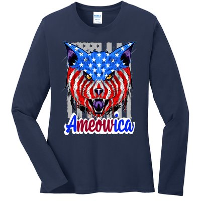 Ameowica Ladies Long Sleeve Shirt