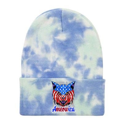 Ameowica Tie Dye 12in Knit Beanie