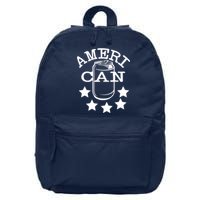 Ameri Can American Beer 16 in Basic Backpack