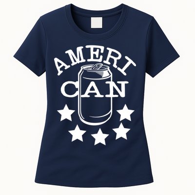 Ameri Can American Beer Womens T-Shirt