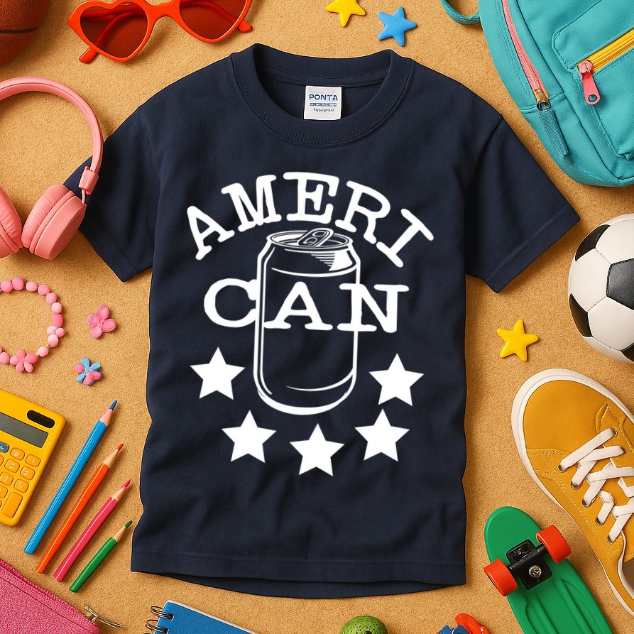 Ameri Can American Beer Kids T-Shirt
