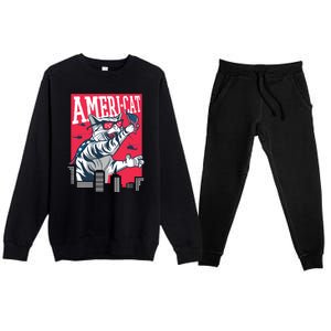 Ameri-Cat Premium Crewneck Sweatsuit Set