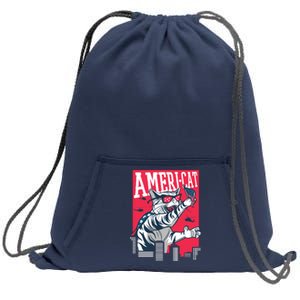 Ameri-Cat Sweatshirt Cinch Pack Bag