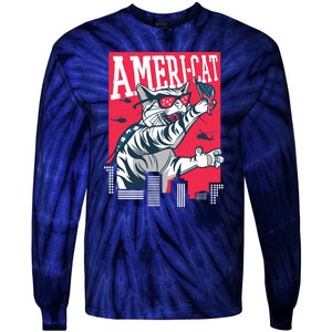 Ameri-Cat Tie-Dye Long Sleeve Shirt