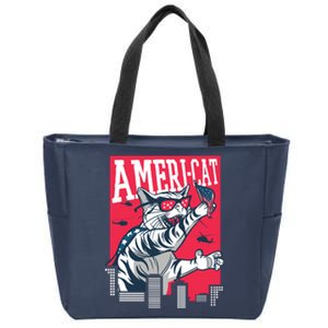 Ameri-Cat Zip Tote Bag