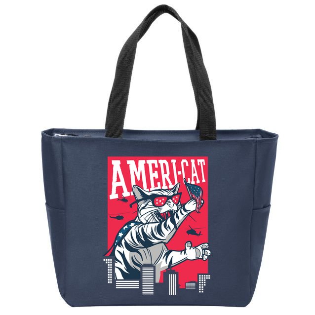 Ameri-Cat Zip Tote Bag