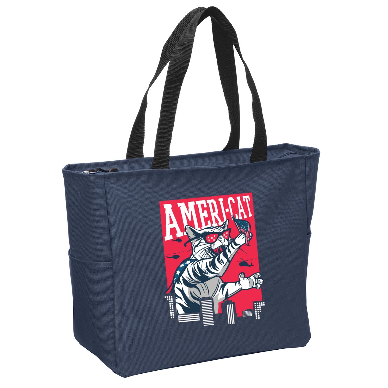 Ameri-Cat Zip Tote Bag
