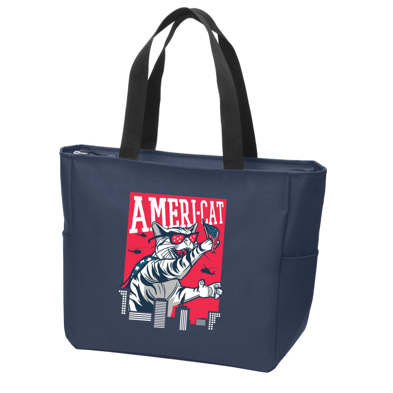Ameri-Cat Zip Tote Bag