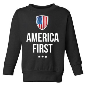 America First Toddler Sweatshirt