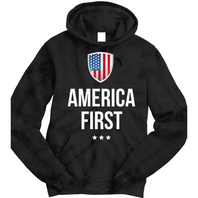 America First Tie Dye Hoodie