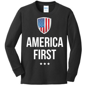 America First Kids Long Sleeve Shirt