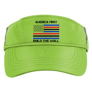 America First Build The Wall Flag Adult Drive Performance Visor