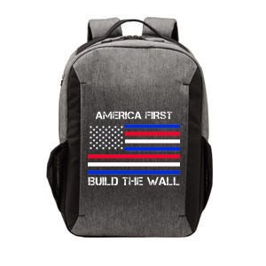 America First Build The Wall Flag Vector Backpack