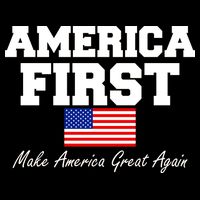 America First Make America Great Again Donald Trump USA Flag Backpack