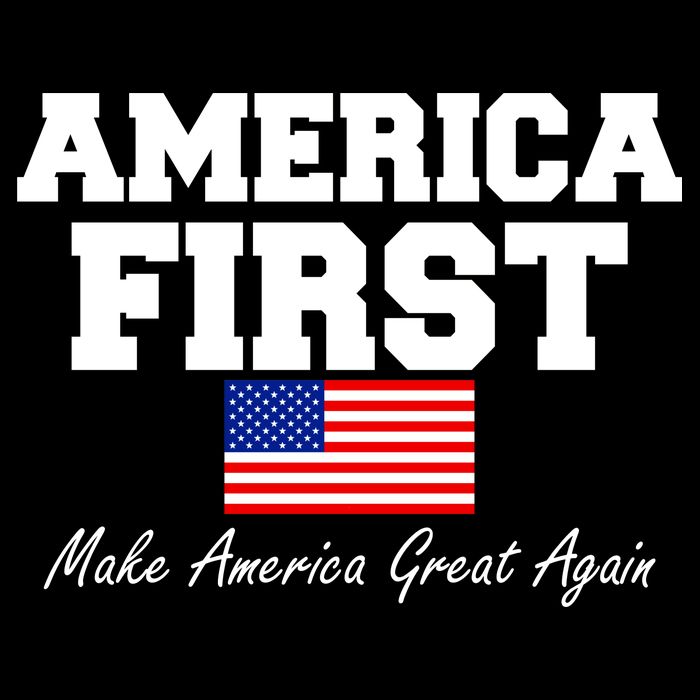 America First Make America Great Again Donald Trump USA Flag Backpack