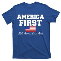 America First Make America Great Again Donald Trump USA Flag T-Shirt