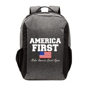 America First Make America Great Again Donald Trump USA Flag Vector Backpack