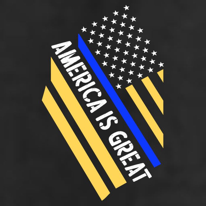 America Is Great Thin Blue Line Flag Adult Drive Performance Visor