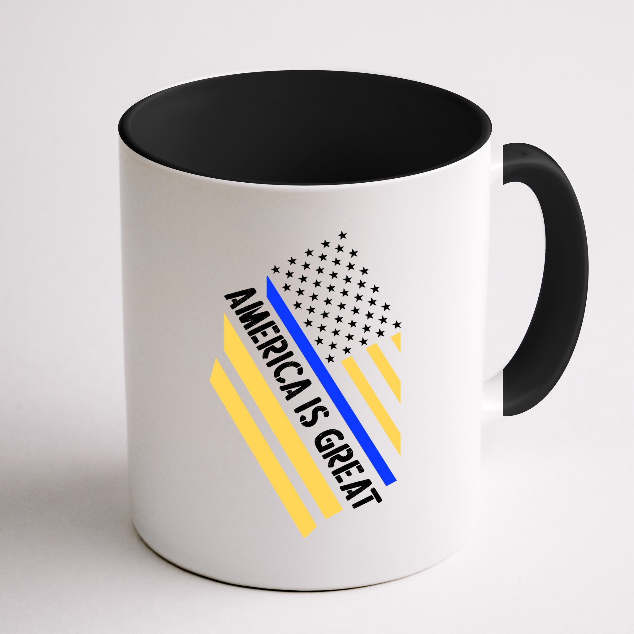 America Is Great Thin Blue Line Flag Mug