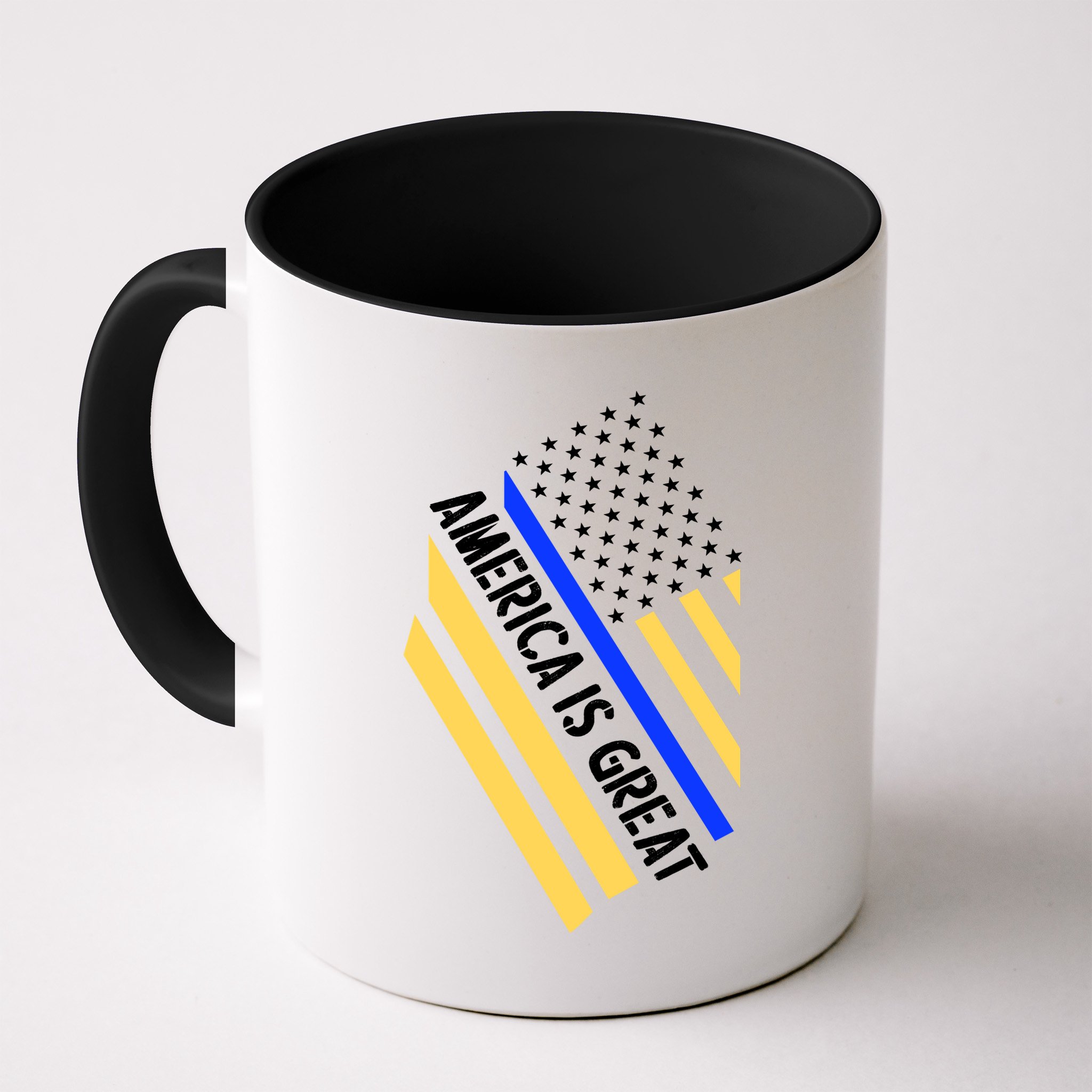 America Is Great Thin Blue Line Flag Mug