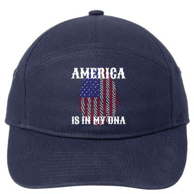 America Is In My DNA 7-Panel Snapback Hat