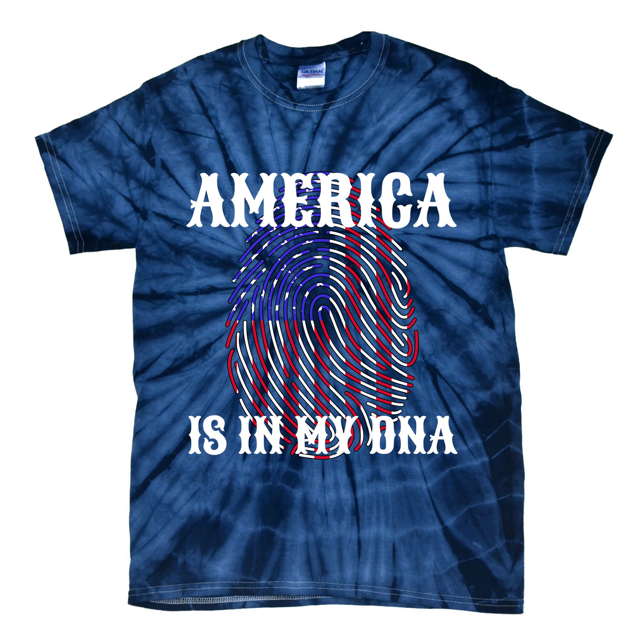 America Is In My DNA Tie-Dye T-Shirt