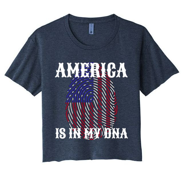 America Is In My DNA Crop Top