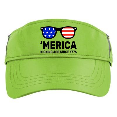 America Kicking Ass Since 1776 Adult Drive Performance Visor