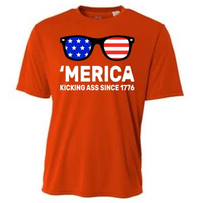 America Kicking Ass Since 1776 Cooling Performance Crew T-Shirt