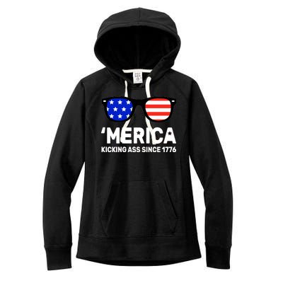 America Kicking Ass Since 1776 Women's Fleece Hoodie