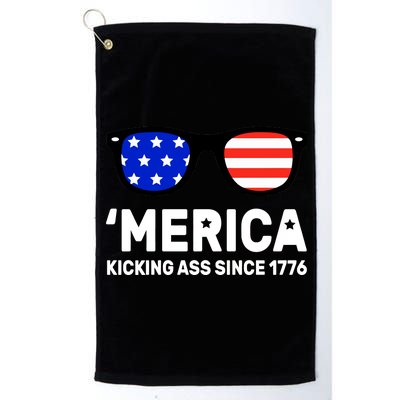 America Kicking Ass Since 1776 Platinum Collection Golf Towel