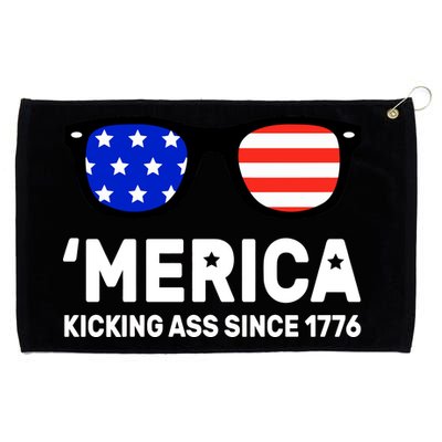 America Kicking Ass Since 1776 Grommeted Golf Towel