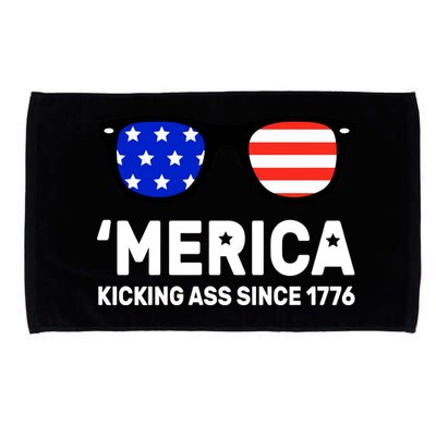 America Kicking Ass Since 1776 Microfiber Hand Towel