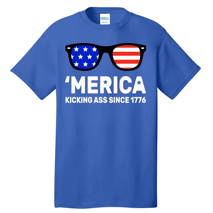 America Kicking Ass Since 1776 Tall T-Shirt