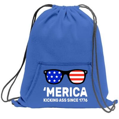 America Kicking Ass Since 1776 Sweatshirt Cinch Pack Bag