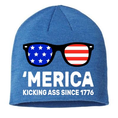 America Kicking Ass Since 1776 Sustainable Beanie