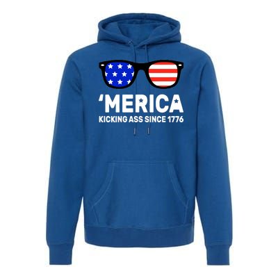 America Kicking Ass Since 1776 Premium Hoodie