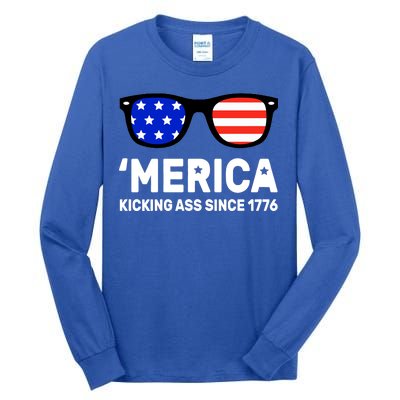 America Kicking Ass Since 1776 Tall Long Sleeve T-Shirt