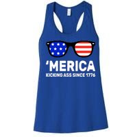 America Kicking Ass Since 1776 Women's Racerback Tank