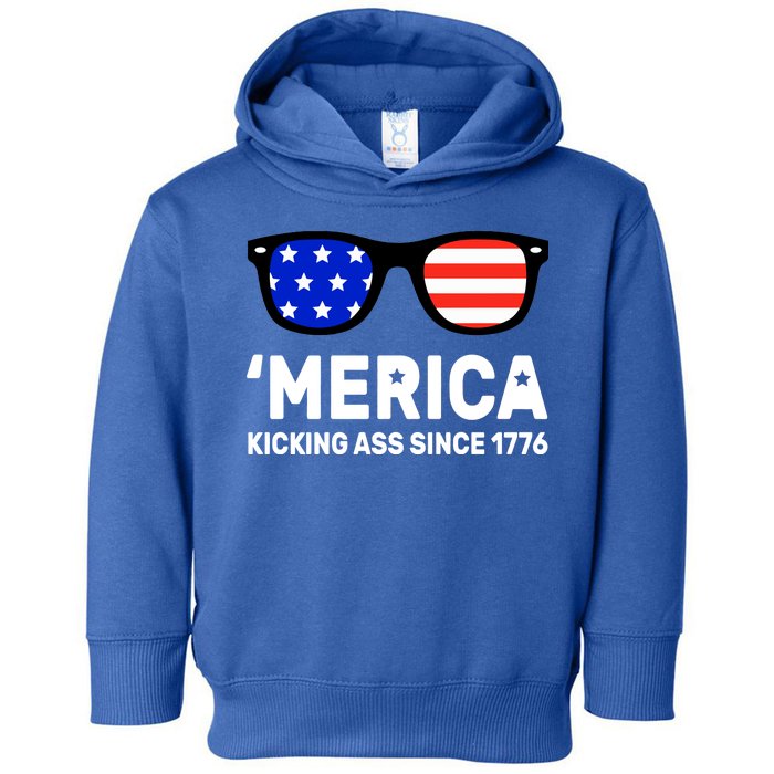 America Kicking Ass Since 1776 Toddler Hoodie