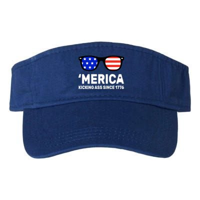 America Kicking Ass Since 1776 Valucap Bio-Washed Visor