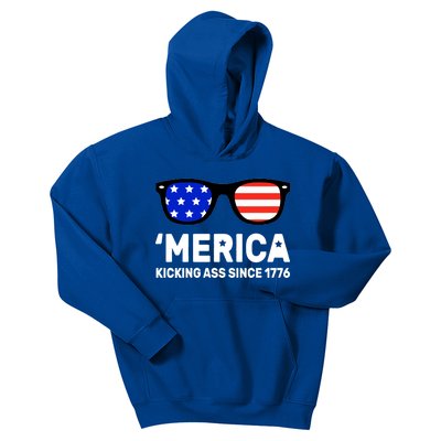 America Kicking Ass Since 1776 Kids Hoodie