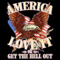 America Love It Or Get the Hell Out City Backpack