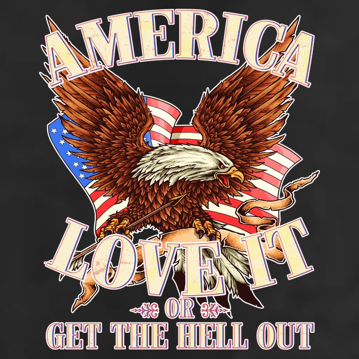 America Love It Or Get the Hell Out Adult Drive Performance Visor