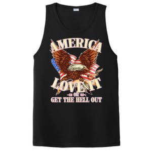 America Love It Or Get the Hell Out PosiCharge Competitor Tank